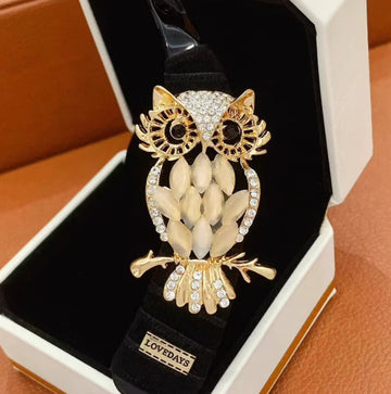 XSB141 - Korean Retro Style Owl Brooch